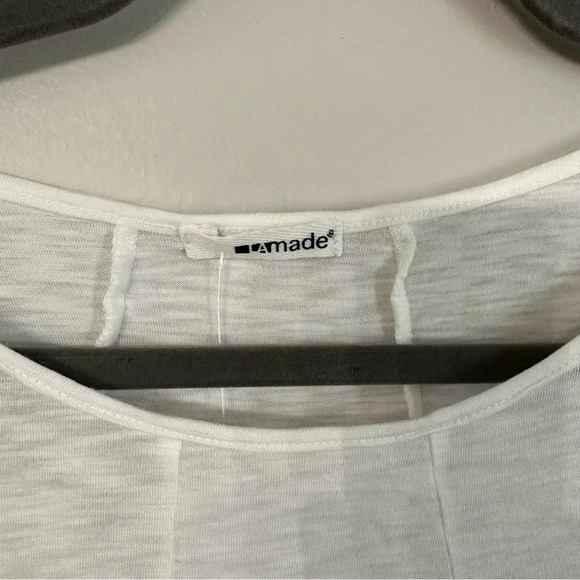 LaMade Revolve White Wide Strap Hi-Low Tunic Tank Size Large NWT - Picture 3 of 8
